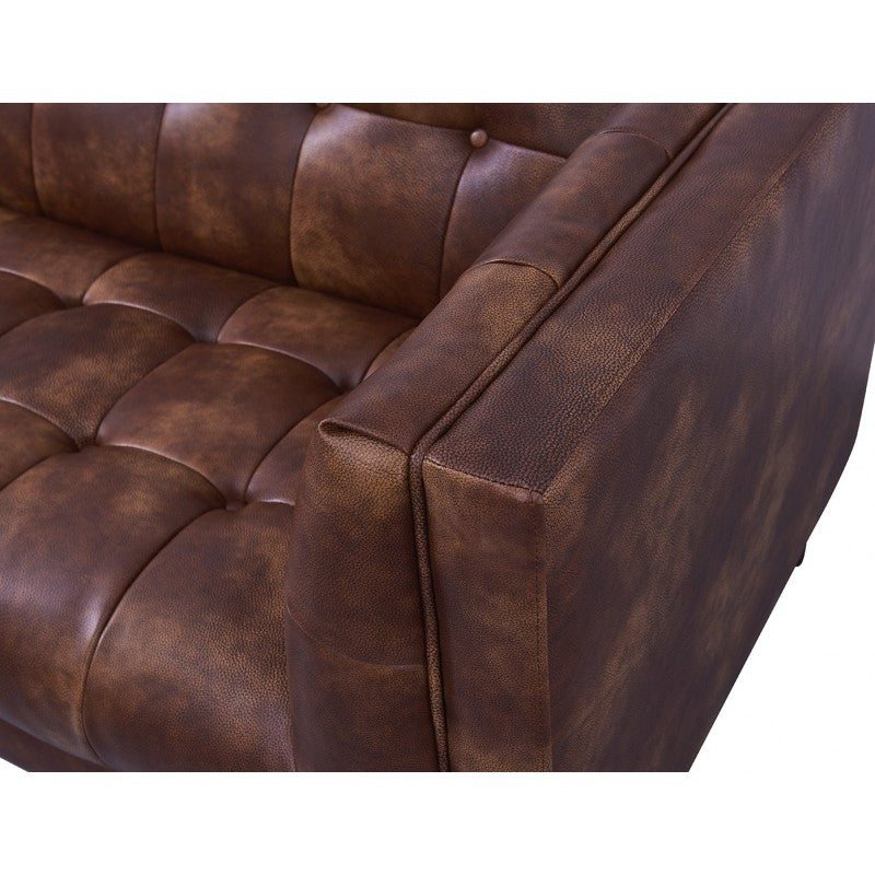 Sillón LEWIS, similpiel cuero viejo