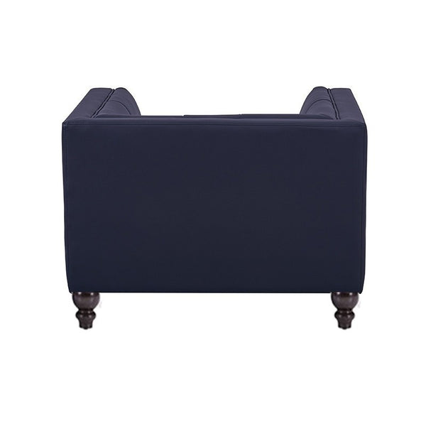 Sillón LEWIS, similpiel negra