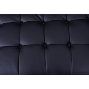 Sillón LEWIS, similpiel negra