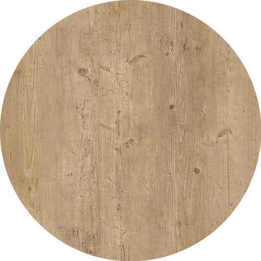 Tableros de mesa Werzalit WER-WOODART (2 unidades), Avalon Pine 4729, 60 cms de diámetro